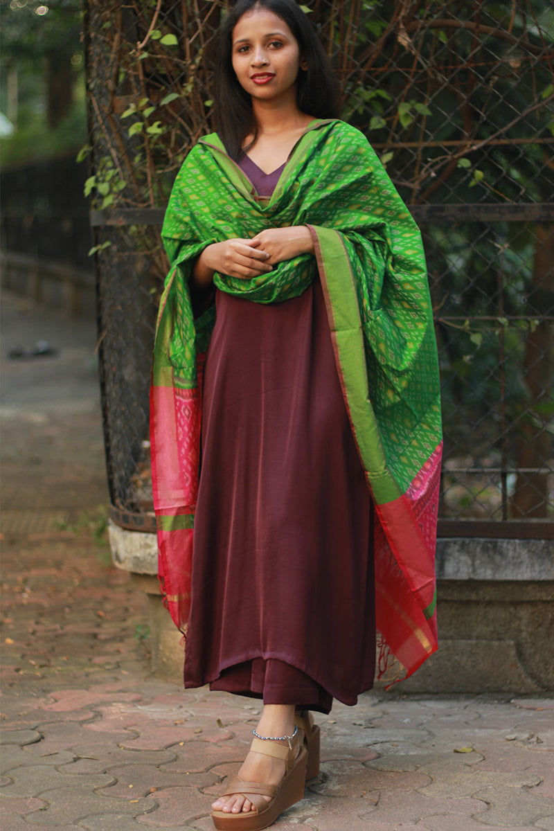 Dupatta | Cotton Silk Ikkat