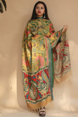 Leela | Cotton Silk Pen Kalamkari Dupatta