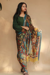 Leela | Cotton Silk Pen Kalamkari Dupatta