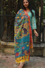 Leela | Cotton Silk Pen Kalamkari Dupatta