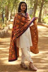 Phulkari | Hand Embroidered Dupatta | Cotton