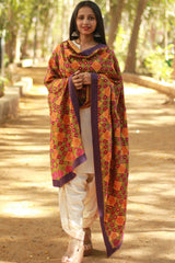 Phulkari | Hand Embroidered Dupatta | Cotton
