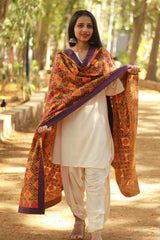 Phulkari | Hand Embroidered Dupatta | Cotton