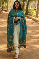 Leela | Linen Pen Kalamkari Dupatta