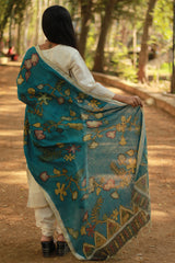 Leela | Linen Pen Kalamkari Dupatta