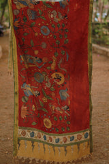 Leela | Cotton Silk Pen Kalamkari Dupatta