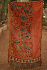 Leela | Cotton Silk Pen Kalamkari Dupatta
