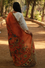 Leela | Cotton Silk Pen Kalamkari Dupatta