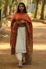Leela | Cotton Silk Pen Kalamkari Dupatta