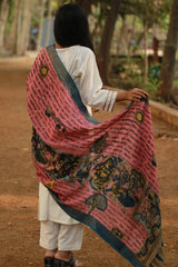Leela | Cotton Silk Pen Kalamkari Dupatta