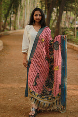 Leela | Cotton Silk Pen Kalamkari Dupatta