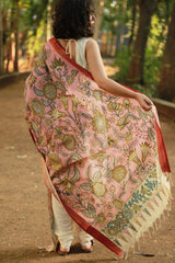 Leela | Cotton Silk Pen Kalamkari Dupatta