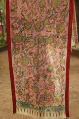 Leela | Cotton Silk Pen Kalamkari Dupatta