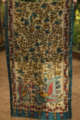 Leela | Cotton Silk Pen Kalamkari Dupatta