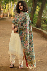 Leela | Cotton Silk Pen Kalamkari Dupatta