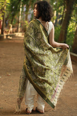 Leela | Cotton Silk Pen Kalamkari Dupatta