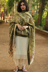 Leela | Cotton Silk Pen Kalamkari Dupatta