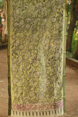 Leela | Cotton Silk Pen Kalamkari Dupatta