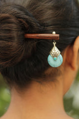 Choekyi | Tibetan Juda Stick | Turquoise Blue