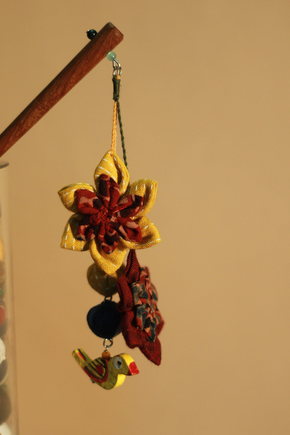 Anokhi | Juda Stick | Yellow & Red Flower