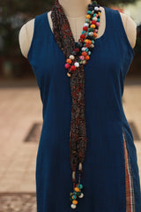 Rangat | Necklace Scarf | Mul Ajrakh | Noir Circles