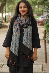 Antara | Modal Silk Ajrakh Stole