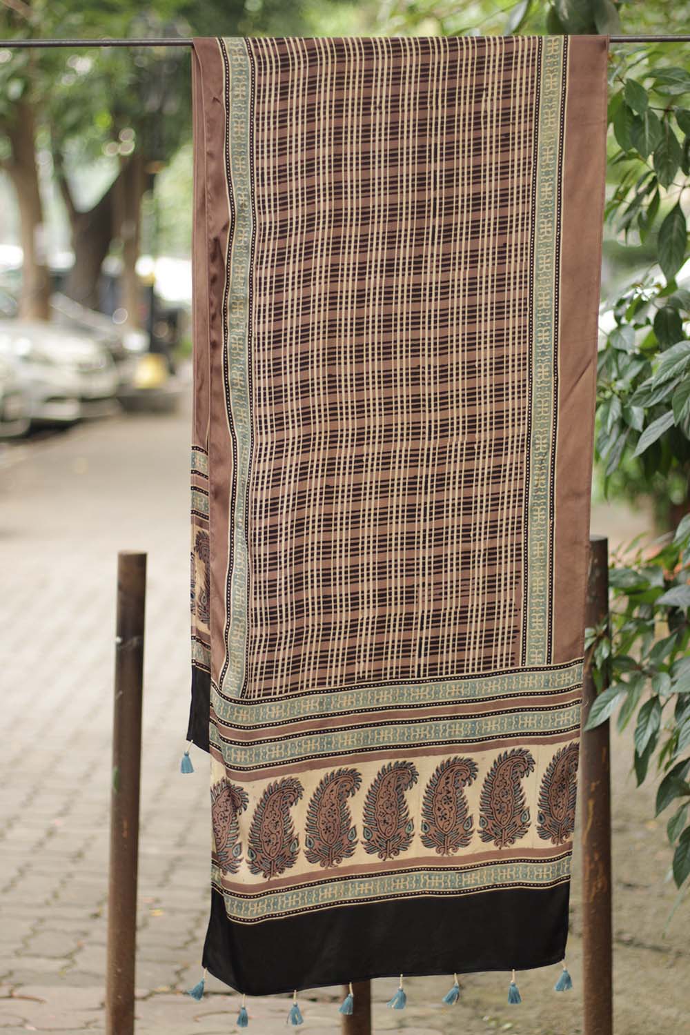 Antara | Modal Silk Ajrakh Stole