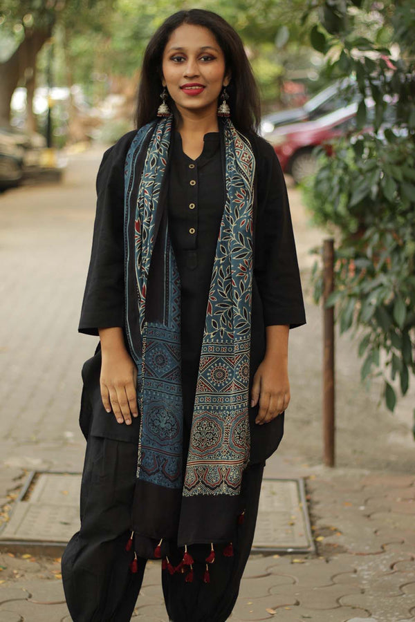 Antara | Modal Silk Ajrakh Stole