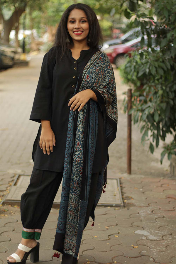 Antara | Modal Silk Ajrakh Stole