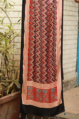 Antara | Ajrakh Modal Silk Stole