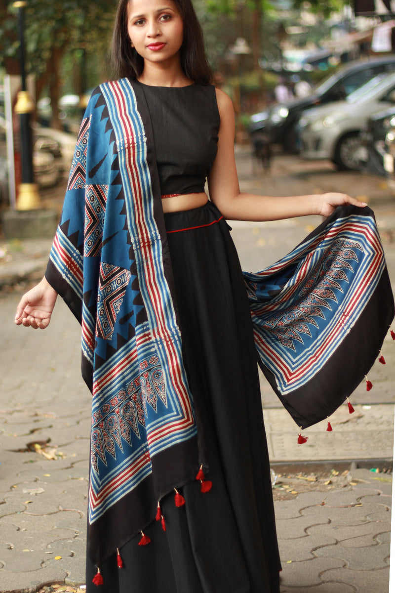 Antara | Modal Silk Stole | Multicoloured