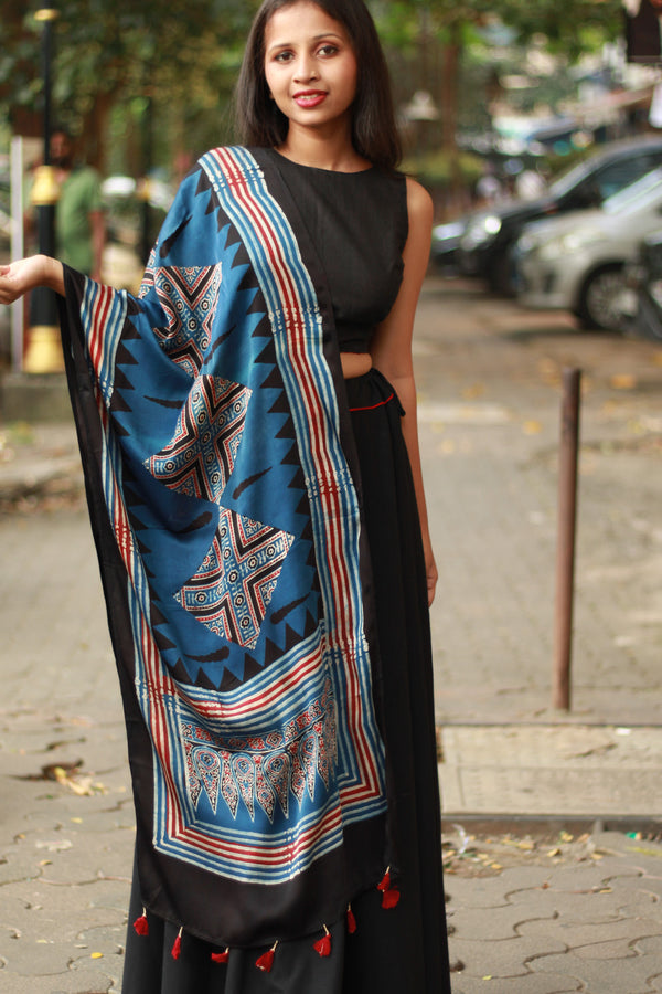 Antara | Modal Silk Stole | Multicoloured