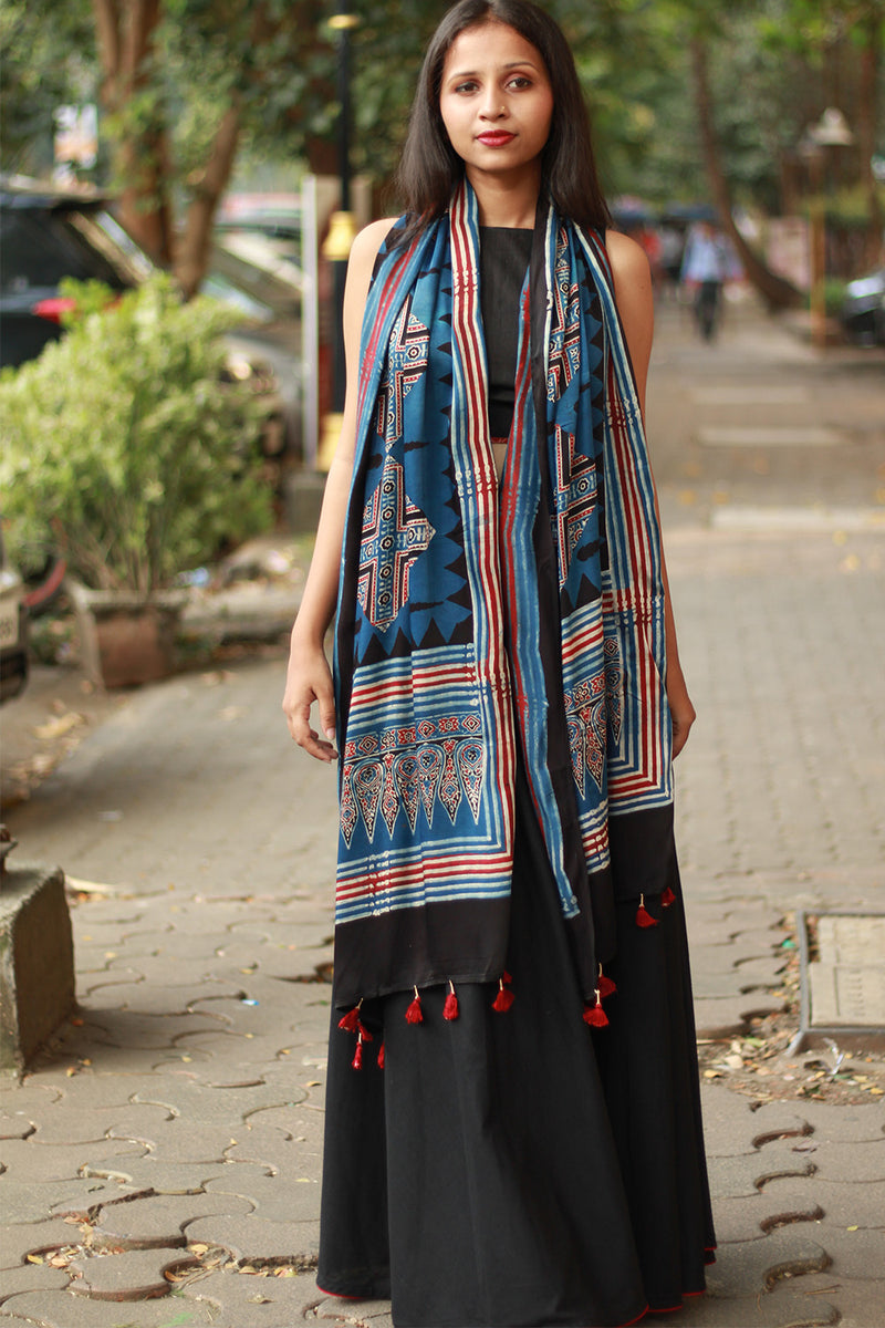 Antara | Modal Silk Stole | Multicoloured