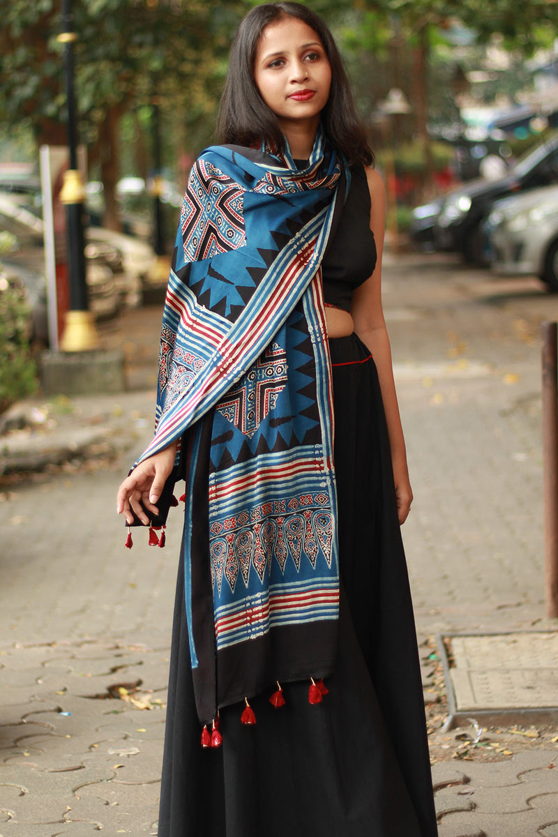 Antara | Modal Silk Stole | Multicoloured