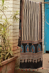 Antara | Ajrakh Modal Silk Stole