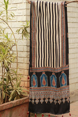 Antara | Ajrakh Modal Silk Stole