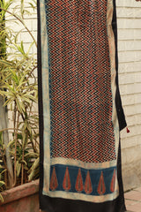Antara | Ajrakh Modal Silk Stole