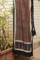 Antara | Ajrakh Modal Silk Stole