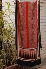 Antara | Ajrakh Modal Silk Stole