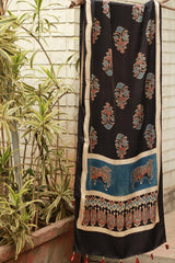 Antara | Ajrakh Modal Silk Stole