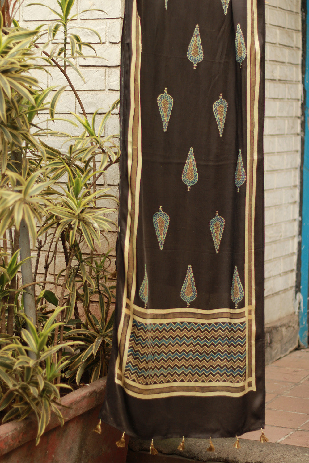Antara | Ajrakh Modal Silk Stole