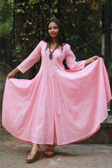 Alankrita | Chaaliskali Kurta | Dusk Pink