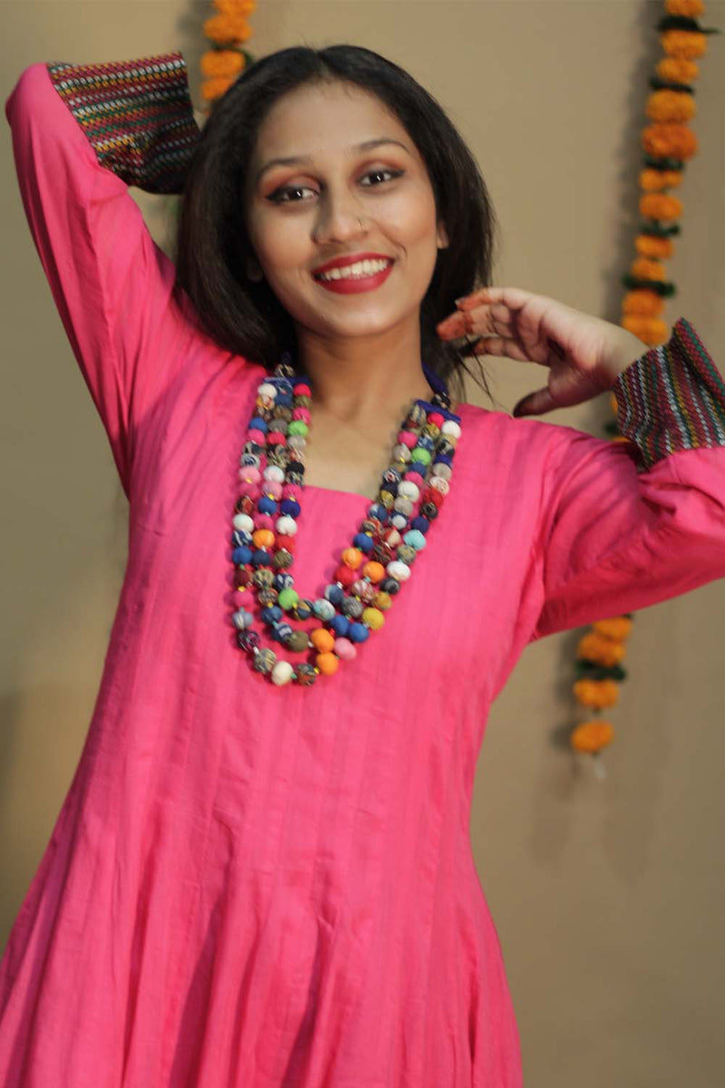 Alankrita | Chaaliskali  | Fuschia with Khunn Details