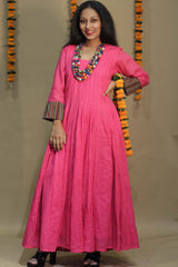 Alankrita | Chaaliskali  | Fuschia with Khunn Details