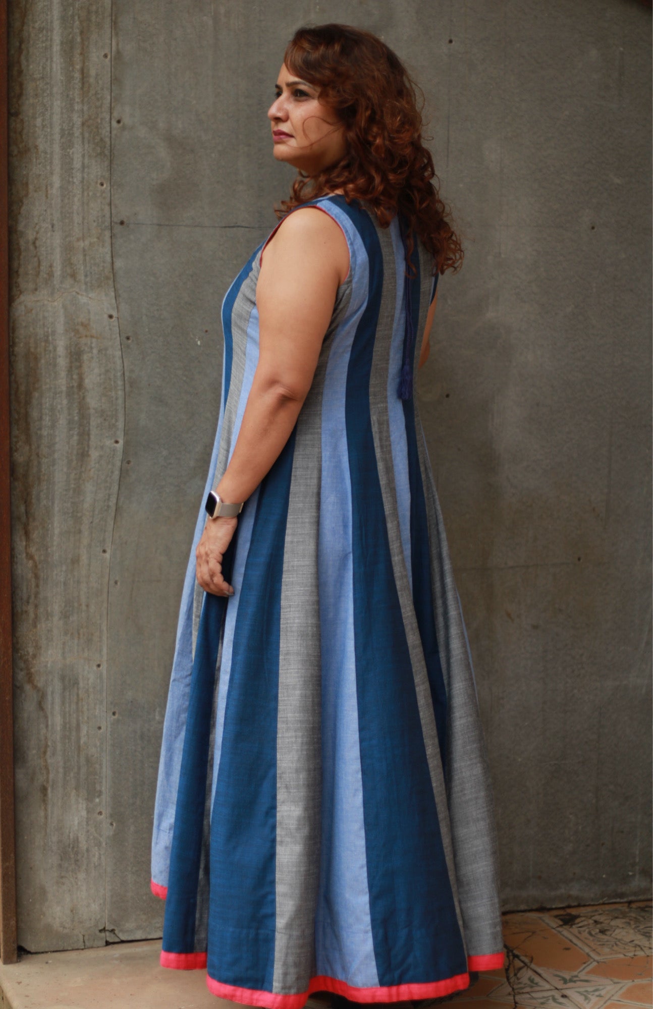 Alankrita | TeesKali Anarkali Kurta/Dress  | Blue