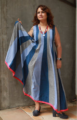 Alankrita | TeesKali Anarkali Kurta/Dress  | Blue