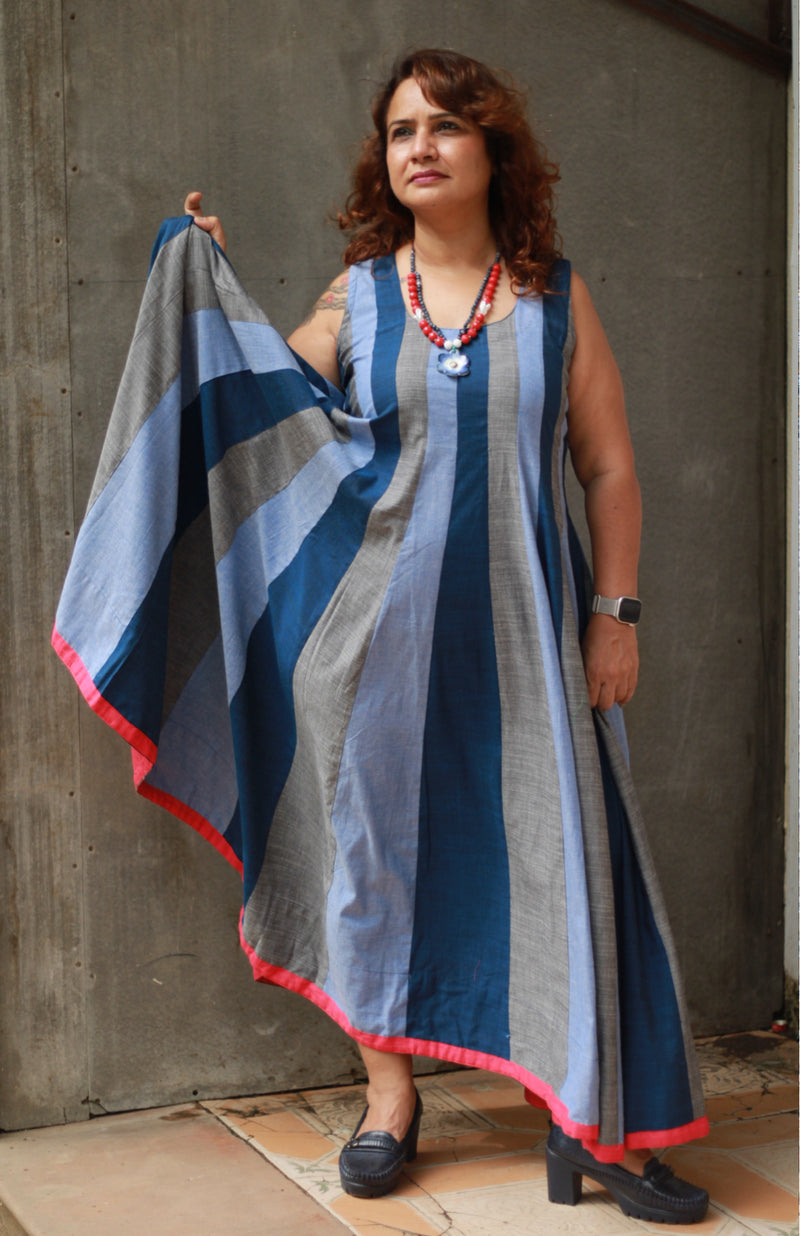 Alankrita | TeesKali Anarkali Kurta/Dress  | Blue