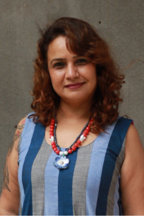 Ceramic Necklace | Indigo Flower