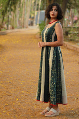 Alankrita | TeesKali Anarkali Kurta/Dress | Teal Sanganeri