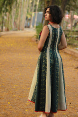 Alankrita | TeesKali Anarkali Kurta/Dress | Teal Sanganeri